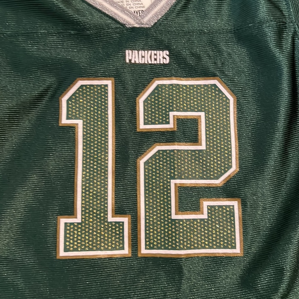 NFL Team Apparel Aaron Rodgers #12 Green Bay Packers Football Jersey 18M - Picture 4 of 7